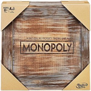 Monopoly rustique en bois  (1)