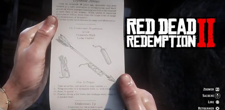 Schéma de flèche explosive dans Red Dead Redemption